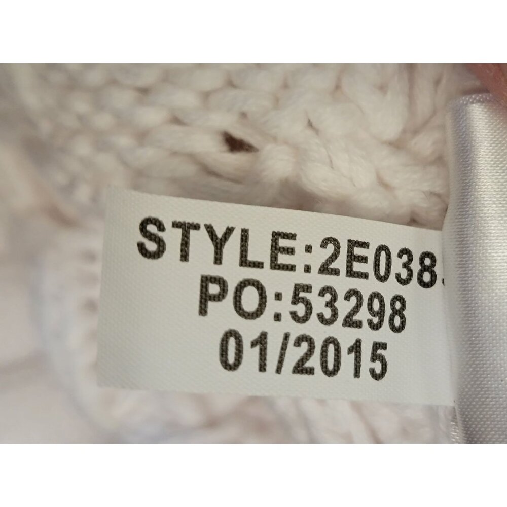 Vineyard Vines Womens White Cable Knit Sweater S 100% Cotton - Picture 5 of 5